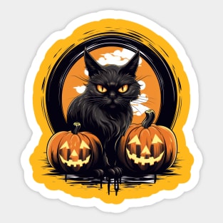 Spooky Cat Sticker